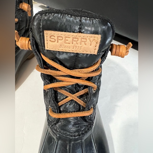 Sperry Skinny Quilt Textile/Eva Limitied Edition Boot Ladies Size 7 Side Zip EUC - Picture 7 of 7